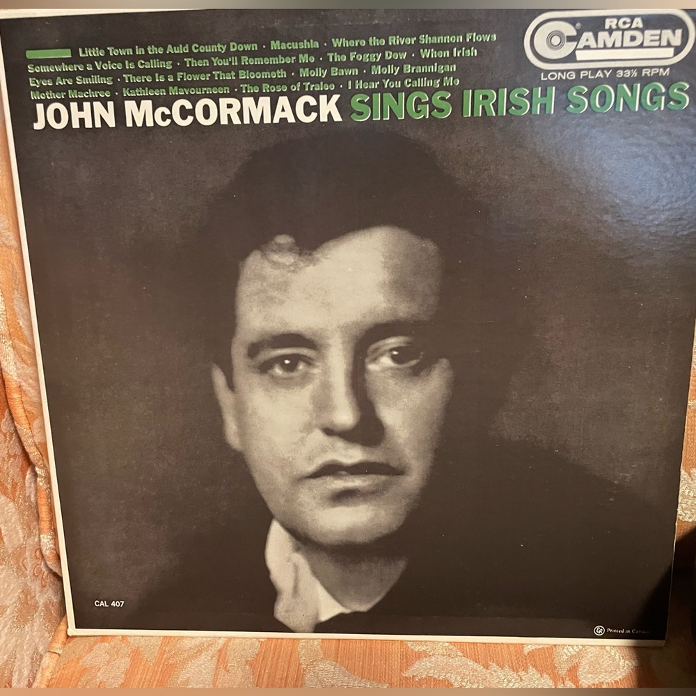 ☘️ Vintage John McCormack Sings Irish Songs 1958 RCA Vinyl Record ☘️